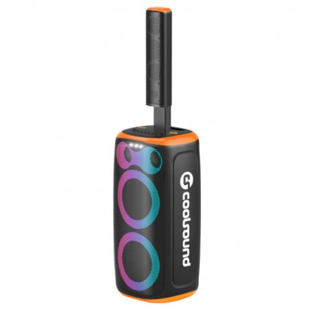 ALTAVOZ KARAOKE COOLSOUND BLAST PUMP 2.1 2X6.5" + 5xTWEETERS 550W NARANJA
