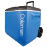 NEVERA RIGIDA 56 LITROS BLACK & BLUE CON RUEDAS 60QT COLEMAN