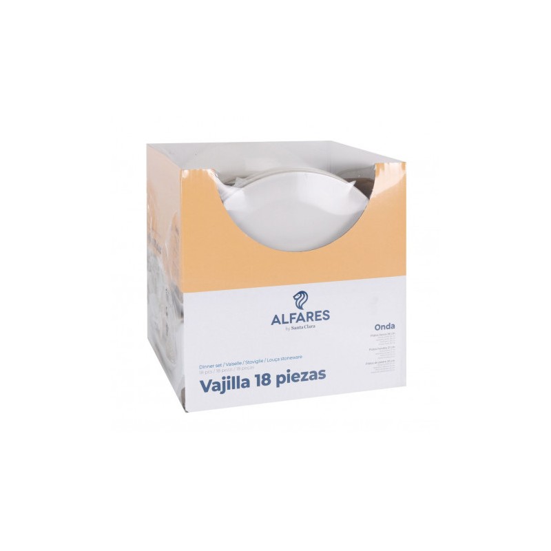 VAJILLA 18 PIEZAS ALFARES MONACO...