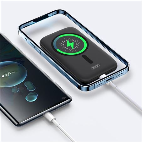 POWERBANK PR153 CARGA MAGNÉTICA + TIPO C 5000MAH | 15W | NEGRA XO - XOPR153BK-2