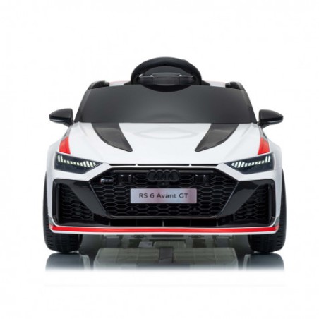 COCHE INFANTIL A BATERIA CON CONTROL REMOTO AUDI RS6 GT AVANT BLANCO
