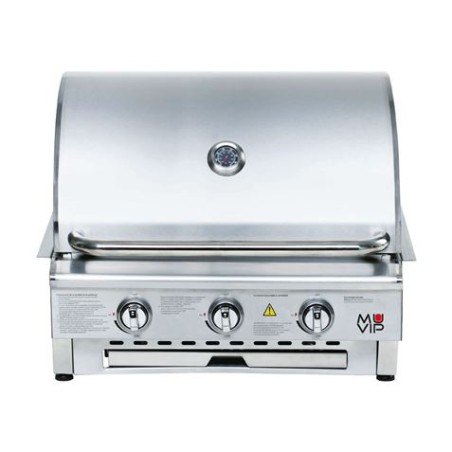 BARBACOA DE GAS INOX PRO 3 FUEGOS SOBREMESA MUVIP