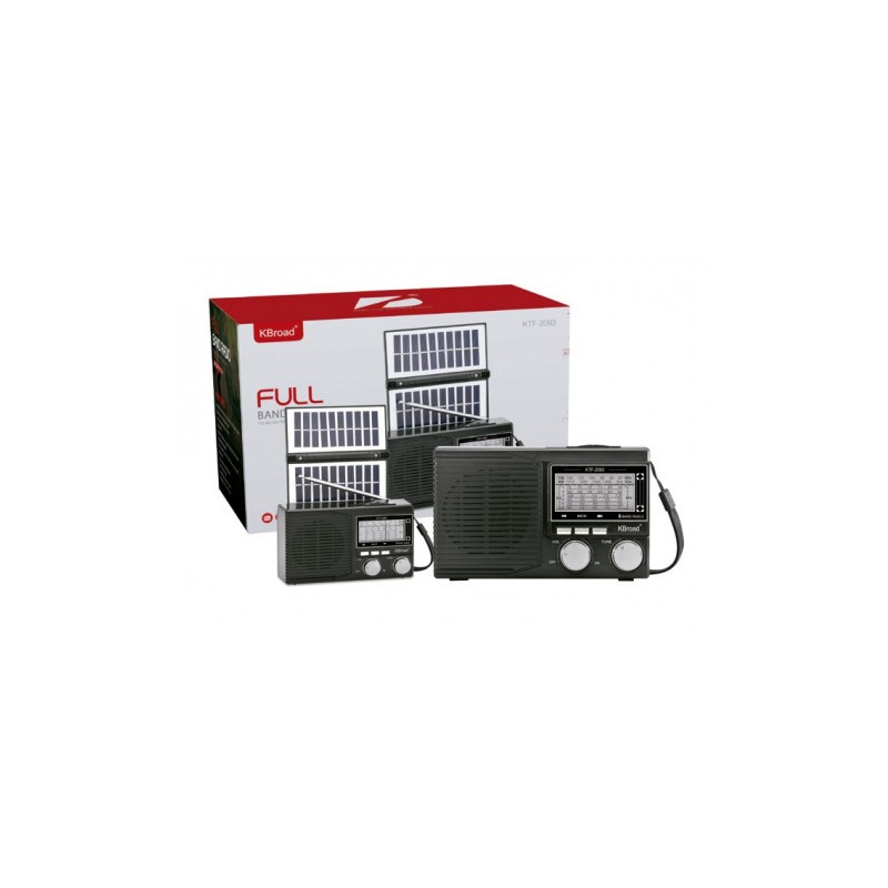 RADIO SOLAR - ALTAVOZ BT | USB | TF | LINEIN | FM | AM | SW