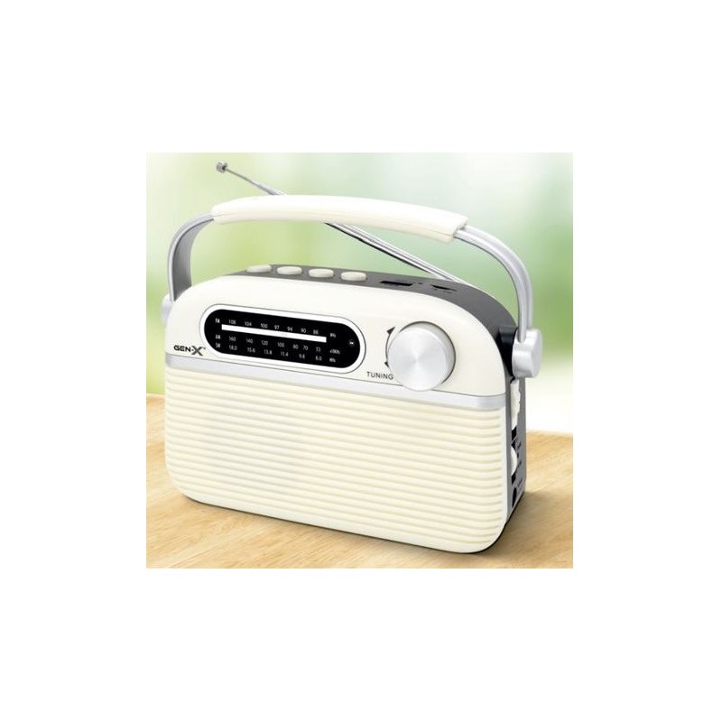 RADIO CLASICA RECARGABLE CON BLUETOOTH 4408 GEN-X