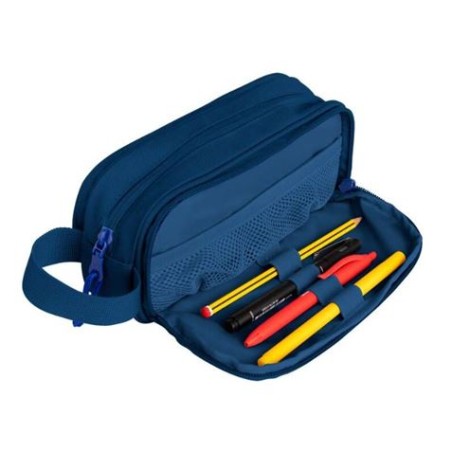 ESTUCHE 3 CREMALLERAS CON ASA LATERAL AZUL OXFORD