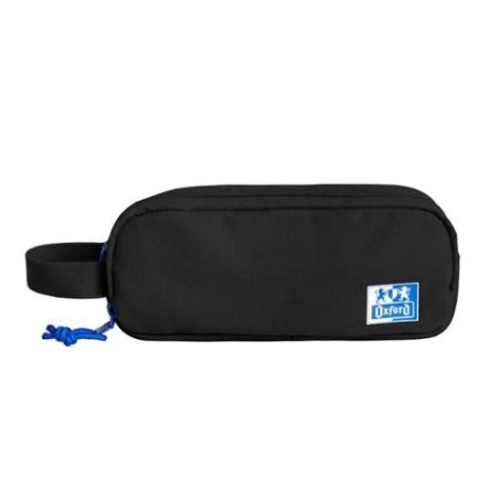 ESTUCHE 3 CREMALLERAS CON ASA LATERAL NEGRO OXFORD