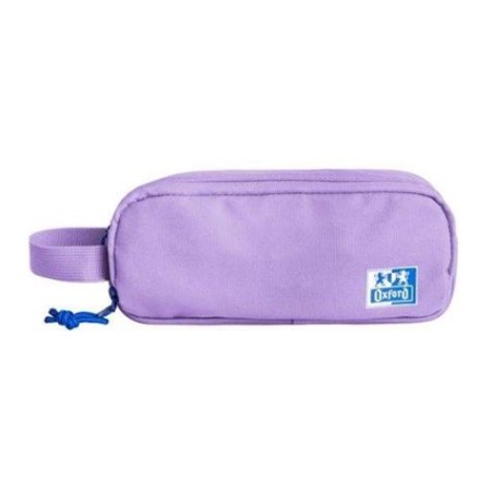 ESTUCHE 3 CREMALLERAS CON ASA LATERAL VIOLETA OXFORD