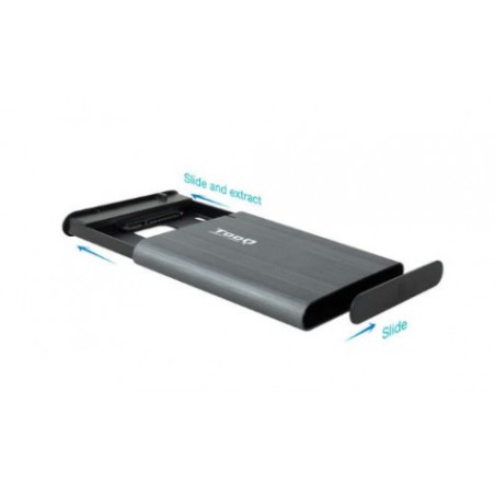 CARCASA EXTERNA HDD/SSD 2.5" SATA I,II,III USB MICRO-B A USB A TOOQ