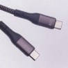 CABLE NYLON TIPO C A TIPO C MAGNETICO 100W 1M NEGRO MAXLIFE