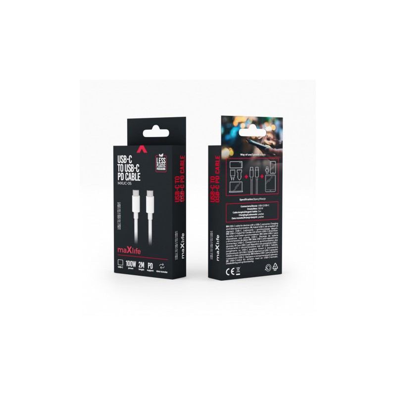 CABLE TIPO C A TIPO C 100W 2M BLANCO...