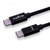 CABLE TRENZADO TIPO C A TIPO C 100W 1M NEGRO MAXLIFE