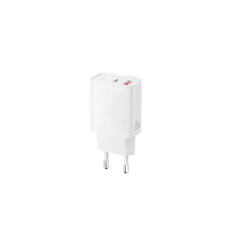 CARGADOR USB CARGA RAPIDA 20W 1X USB-A Y 1X USB-C