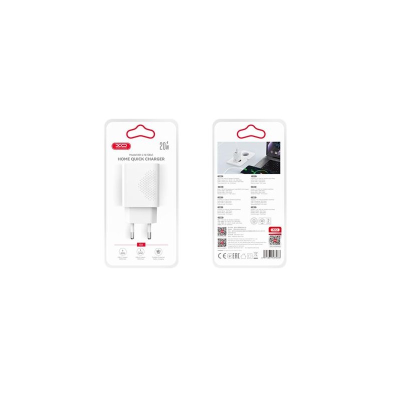 CARGADOR USB CARGA RAPIDA 20W 1X...