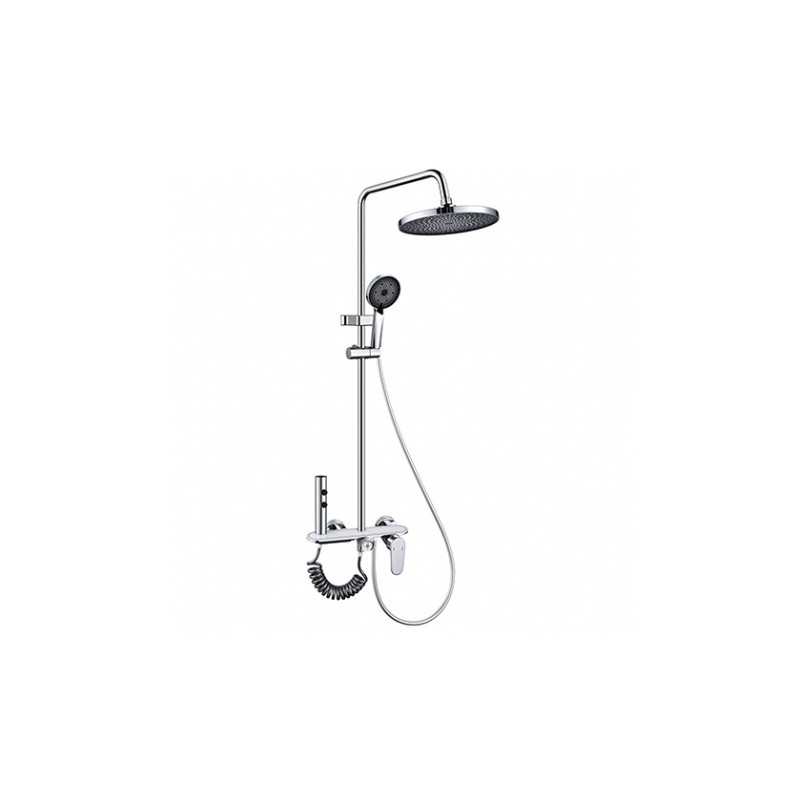 CONJUNTO DE DUCHA CON BARRA Y MONOMANDO CROMADO FONTASTOCK