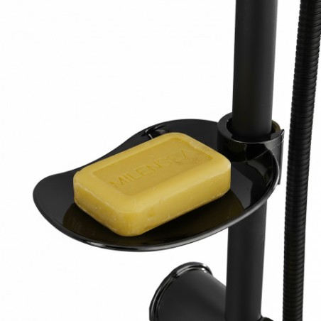 COLUMNA DE DUCHA VERTICAL SIN GRIFO NEGRA FONTASTOCK
