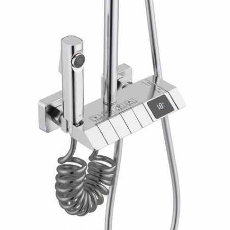 COLUMNA DE DUCHA SEL. BOTON DISPLAY CROMADA FONTASTOCK