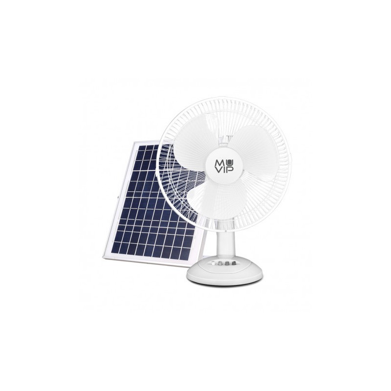VENTILADOR DE SOBREMESA SOLAR 12" 15W 8800MAH MUVIP