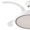 VENTILADOR DE TECHO RETRÁCTIL 30W CON LED Y 6 VELOCIDADES BLANCO MUVIP