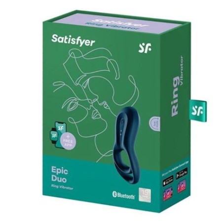ANILLO VIBRADOR PARA EL PENE CON APP EPIC DUO SATISFYER