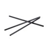PACK 25 CAÑITAS REUTILIZABLES NEGRAS 19.5CM ALGON