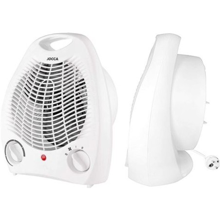 CALEFACTOR ELECTRICO 2000W FUNCION CALOR Y VENTILADOR 2 VELOCIDADES BLANCO