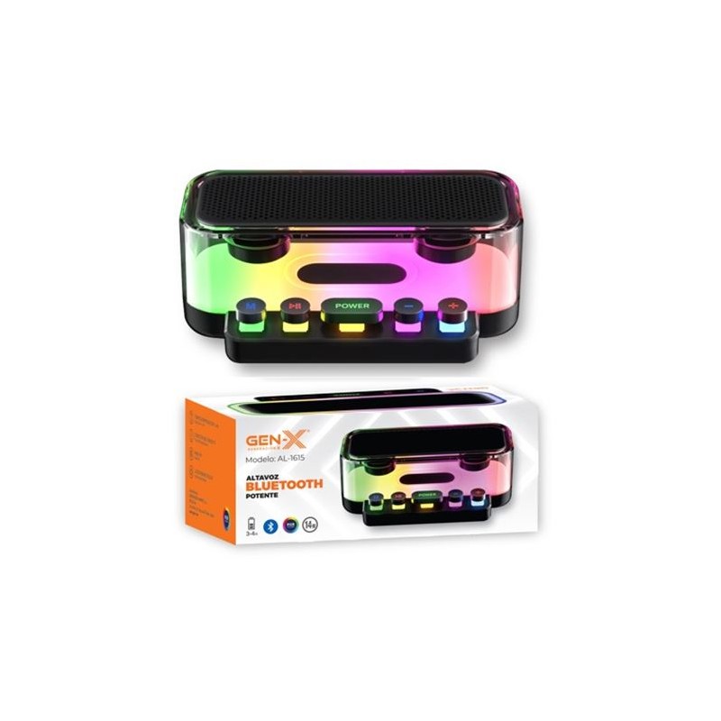 ALTAVOZ BLUETOOTH 14W CON LED RGB...