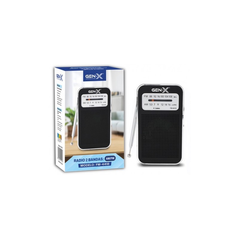 RADIO PORTATIL AM/FM 4418 GEN-X