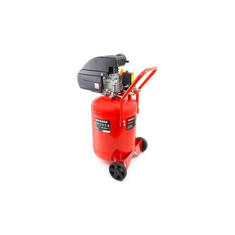 COMPRESOR DE AIRE VERTICAL 50 LITROS | 2HP | 8BAR MADER