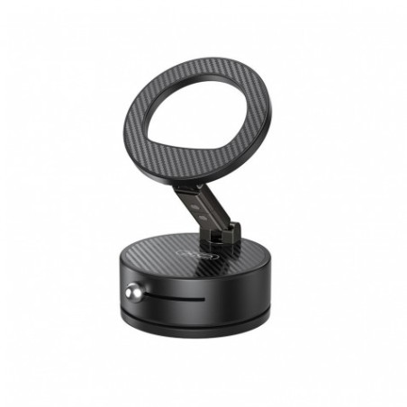 SOPORTE COCHE SMARTPHONE POR VACIO / MAGNETICO C188 NEGRO XO