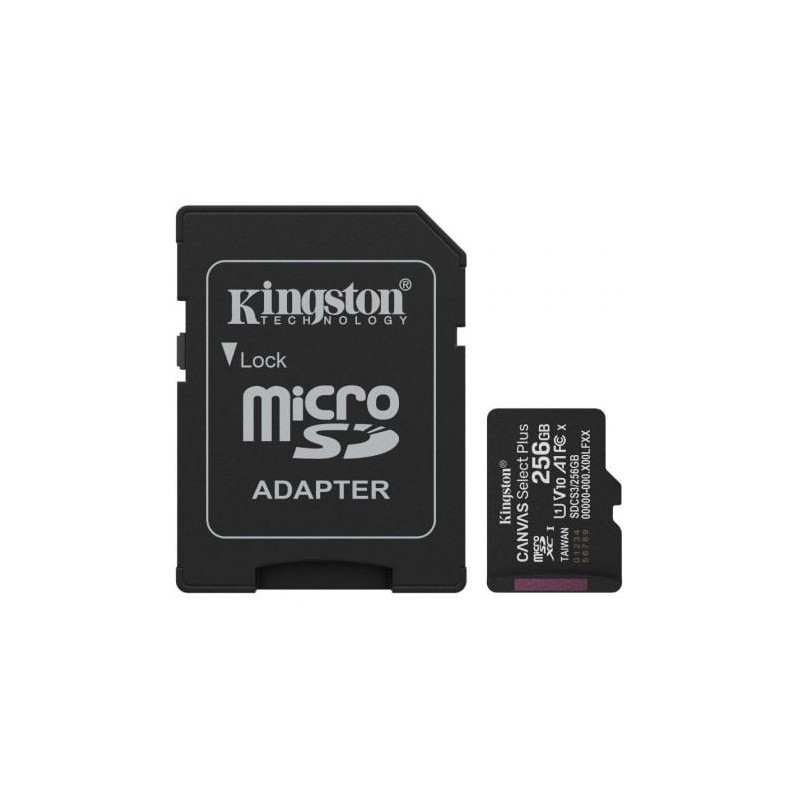 MEMORIA MICRO SD KINGSTON CLASE 10 256GB 100MB/S