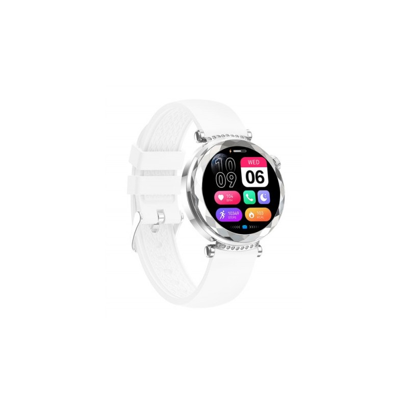 SMARTWATCH J13 1.19" AMOLED | IP68 | DEPORTES | PLATA/BLANCO XO