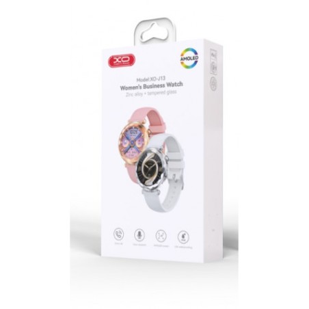 SMARTWATCH J13 1.19" AMOLED | IP68 | DEPORTES | PLATA/BLANCO XO