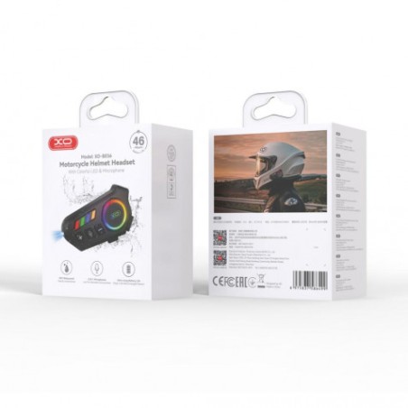 AURICULAR MANOS LIBRES BLUETOOTH PARA CASCO CON RGB BE56 XO