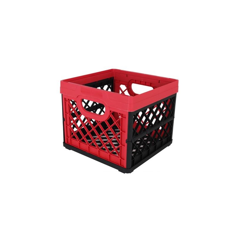 CAJA PLEGABLE 25 LITROS ROJA NEGRO TONTARELLI