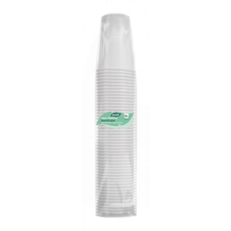 PACK 50 VASOS PLASTICOS BLANCO 250CC ALGON