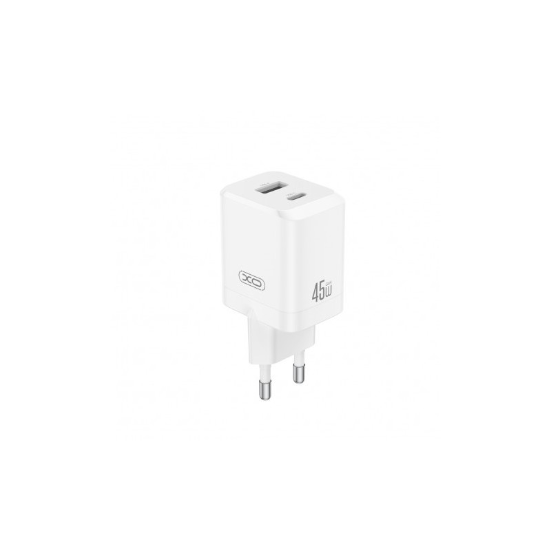 CARGADOR USB+USB-C 45W CE36 BLANCO XO