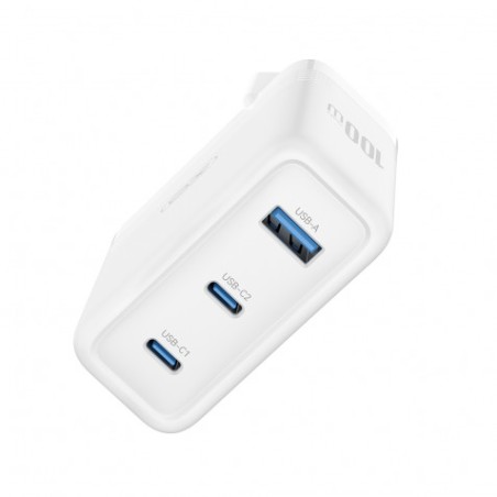 CARGADOR USB+USB-C X2 100W CE35 BLANCO XO