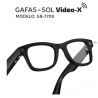 SMART GLASSES GAFAS INTELIGENTES CON IA GB-7709 CON CAMARA 12MPX NEGRO