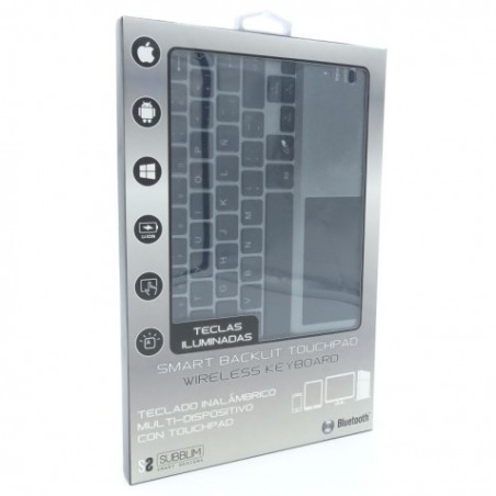 TECLADO BLUETOOTH SMART BT 3.0 TOUCHPAD TECLAS ILUMINADAS SMBT51