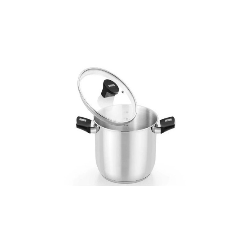 OLLA DE ACERO INOX CON TAPA DE CRISTAL 26CM ELITE MONIX