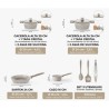 BATERIA DE COCINA 9 PIEZAS DENMARK MONIX