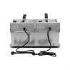 FREIDORA ELÉCTRICA PROFESIONAL 10+10 LITROS 2X3000W CHEF PRO