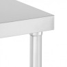 MESA DE TRABAJO ACERO INOXIDABLE 180X70X85CM CHEF PRO