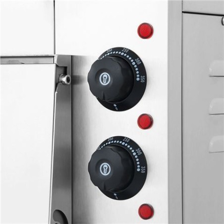 HORNO DE PIZZA ELÉCTRICO PROFESIONAL 2 CÁMARAS 3000W CHEF PRO