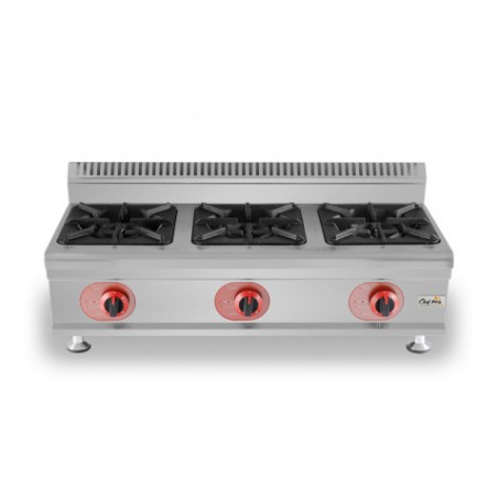 COCINA A GAS PROFESIONAL 3 FUEGOS CHEF PRO