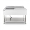 FREGADERO INDUSTRIAL 140X70X85CM CUBETA IZQUIERDA Y ESTANTE CHEF PRO