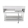 FREGADERO INDUSTRIAL 140X70X85CM CUBETA IZQUIERDA Y ESTANTE CHEF PRO