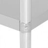 MESA DE TRABAJO ACERO INOXIDABLE 120X70X85CM CHEF PRO