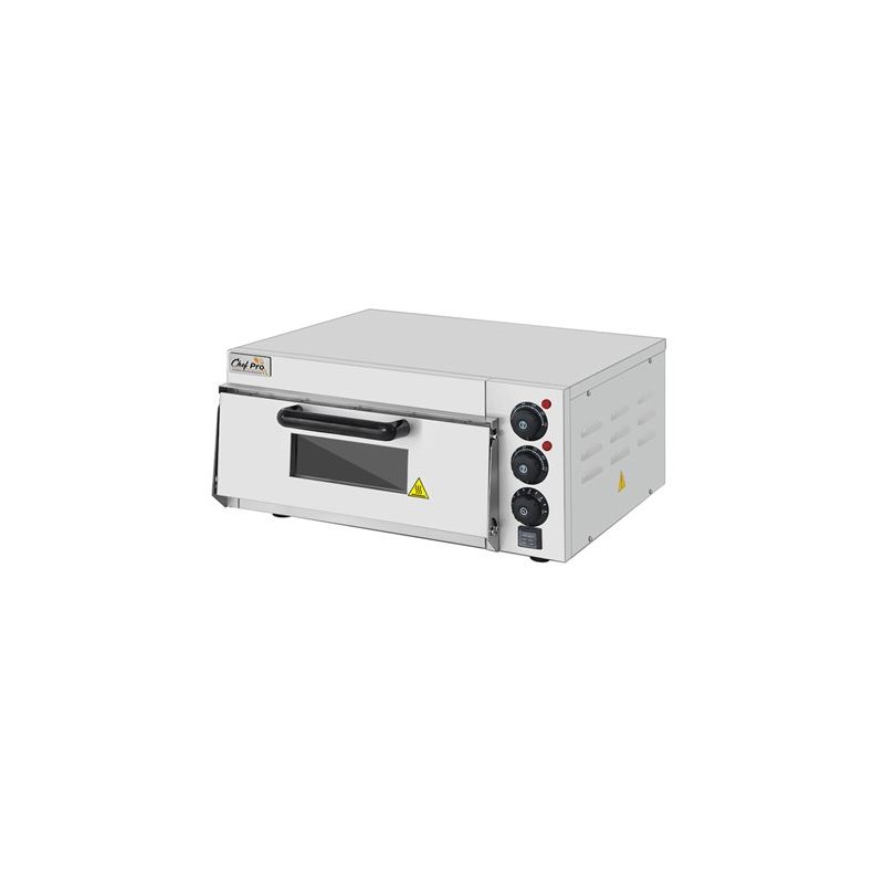 HORNO DE PIZZA ELÉCTRICO PROFESIONAL 1 CÁMARA 2000W CHEF PRO