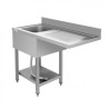 FREGADERO INDUSTRIAL 140X70X85CM CUBETA IZQUIERDA Y ESTANTE CHEF PRO